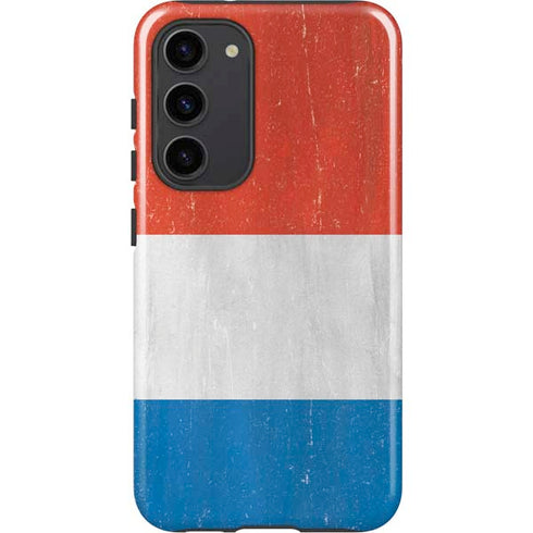 Netherlands Flag Distressed Galaxy S23 Plus Pro Case
